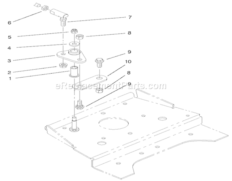 Front Smart Turn Assembly Diagram and Parts List for 000000001-000999999 - 2000 Toro Lawn Tractor