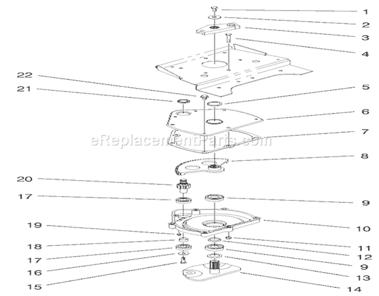 Lower Manual Steering Assembly Diagram and Parts List for 000000001-000999999 - 2000 Toro Lawn Tractor