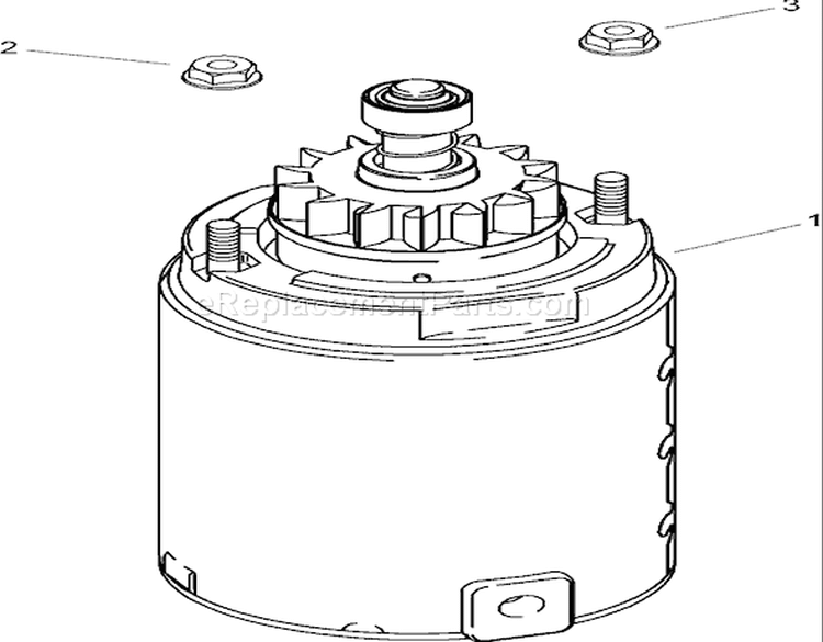Starter Assembly Diagram and Parts List for 280000001-280999999 - 2008 Toro Lawn Tractor