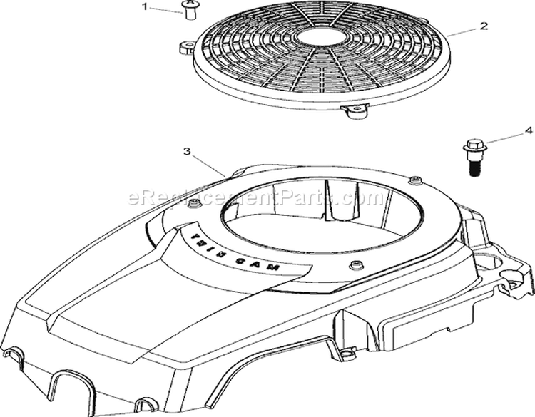 Blower Housing Assembly Diagram and Parts List for 280000001-280999999 - 2008 Toro Lawn Tractor