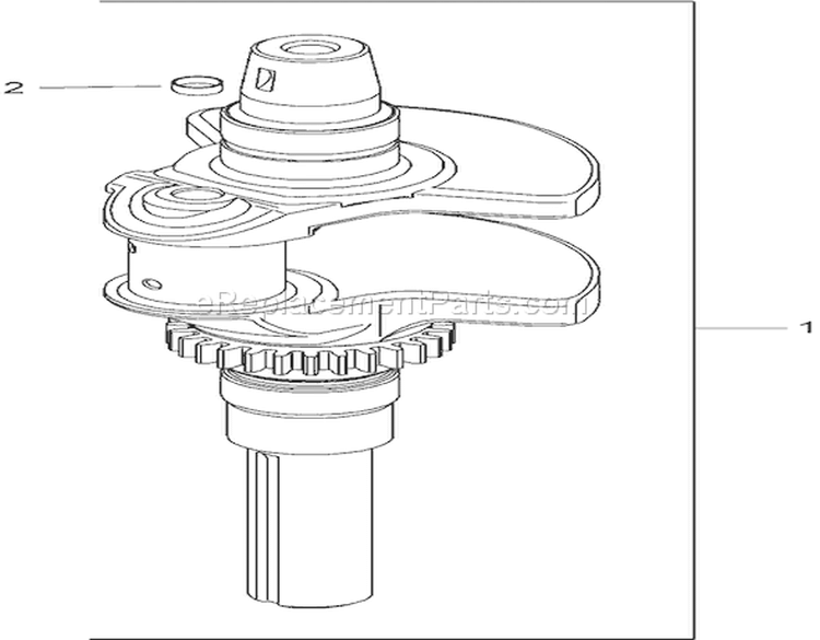 Crankshaft Assembly Diagram and Parts List for 280000001-280999999 - 2008 Toro Lawn Tractor