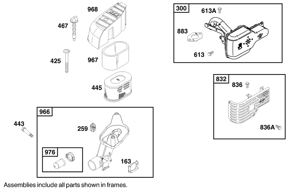 Engine Briggs & Stratton Model 122602-0150-E1 Diagram and Parts List for 9900001 - 9999999 Toro Lawn Mower
