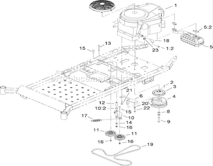 Engine Assembly Diagram and Parts List for 280000001-280999999 - 2008 Toro