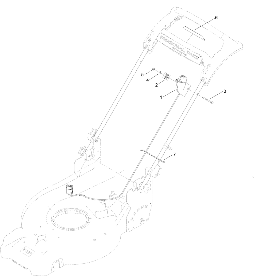Starter Switch Assembly Diagram and Parts List for 412461619 - 412899999 Toro Lawn Mower