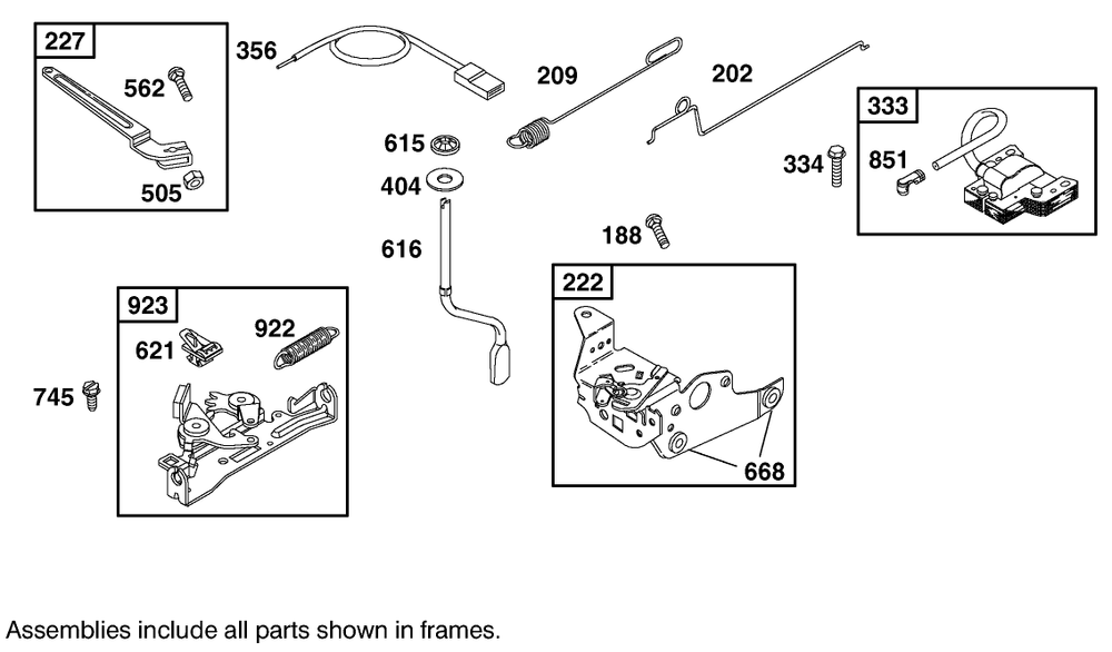 Engine Briggs & Stratton Model 12h802-1767-E1 Diagram and Parts List for 9900001 - 9999999 Toro Lawn Mower
