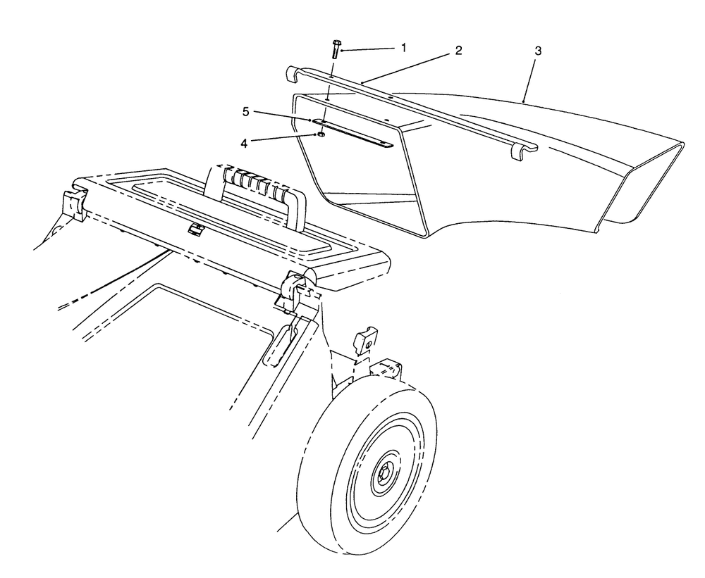 Side Discharge Chute Model No. 59112 (Optional) Diagram and Parts List for 0003101 - 0999999 Toro Lawn Mower