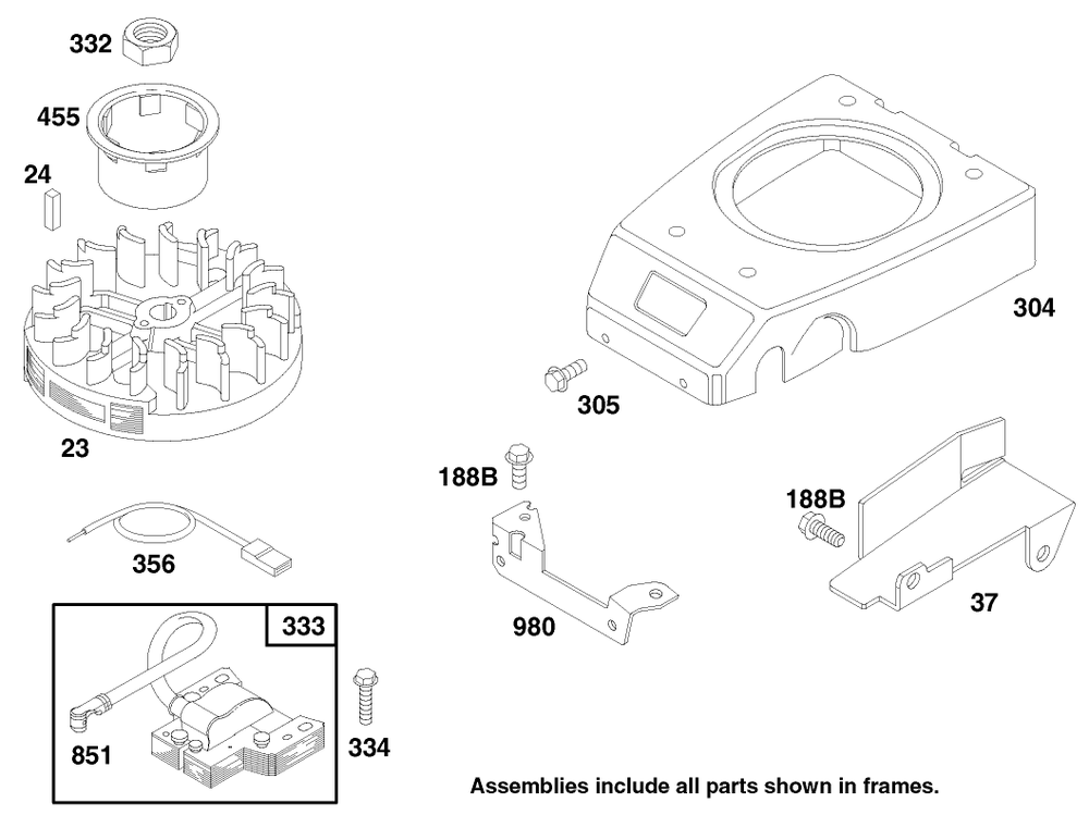 Engine Gts 150 (Model No. 20482 Only) Diagram and Parts List for 790000001 - 799999999 Toro Lawn Mower
