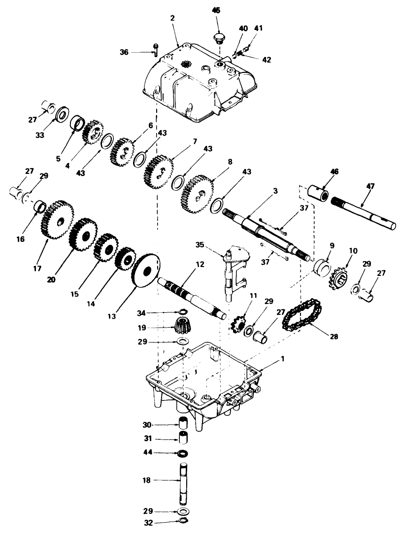 Peerless Transmission Model 787 Diagram and Parts List for 7000001 - 7999999 Toro Lawn Tractor Accessories