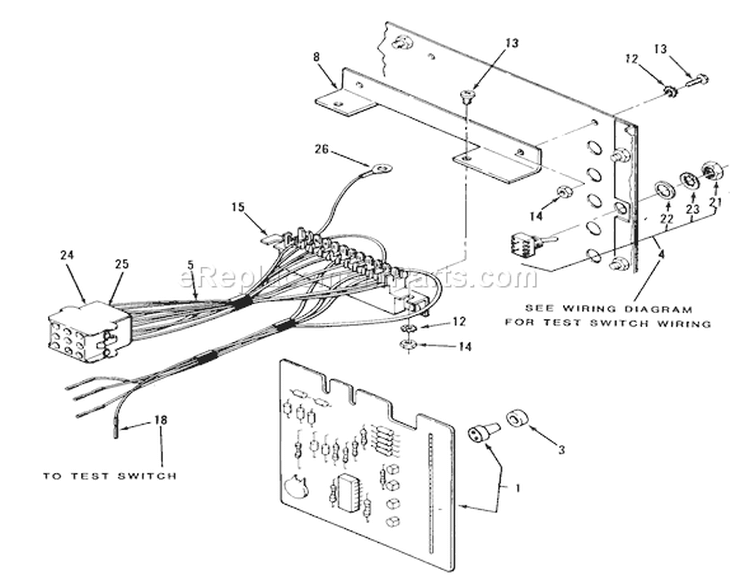 Electrical System-227-5 Diagram and Parts List for 1990 Toro Lawn Tractor