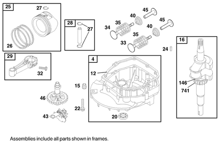 Engine Briggs & Stratton Model 12h802-1767-E1 Diagram and Parts List for 9900001 - 9999999 Toro Lawn Mower