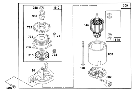 Engine Briggs & Stratton Model 124707-3185-01 Diagram and Parts List for 2000001 - 2999999 Toro Lawn Mower
