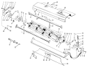 58" Professional Wing Mower Reel Assembly Diagram and Parts List for 7000001-7999999 - 1967 Toro