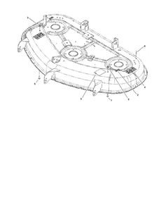 50 Inch Deck Assembly Diagram and Parts List for 280000001-290999999 Toro Lawn Mower