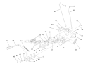 Brake  Traction Pedal Assembly Diagram and Parts List for  Toro Lawn Tractor