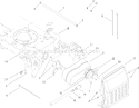 Muffler Assembly Diagram and Parts List for 1A136H30000 - 2006 Toro Lawn Tractor