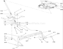 Steering Shaft and Front Axle Assembly Diagram and Parts List for 1A136H30000 - 2006 Toro Lawn Tractor