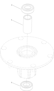 Spindle Assembly Diagram and Parts List for 411423789-411423792 Toro Lawn Tractor