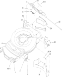 Deck, Side Chute and Rear Door Assembly Diagram and Parts List for 240000001-240999999 - 2004 Toro Lawn Mower