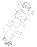 Handle Assembly Diagram and Parts List for 220000001-220300000 - 2002 Toro Lawn Mower