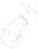 Hanger and Clamp Assembly Diagram and Parts List for 210000001-210999999 - 2001 Toro Lawn Mower