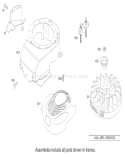Blower Housing Assembly Diagram and Parts List for 220000001-220999999 - 2002 Toro Lawn Mower