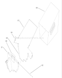 Rear Bagger Assembly Diagram and Parts List for 230000001-230999999 - 2003 Toro Lawn Mower