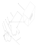 Rear Bagger Assembly Diagram and Parts List for 200000001-200999999 - 2000 Toro Lawn Mower
