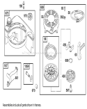 Fuel Tank and Rewind Starter Diagram and Parts List for 9900001-9999999 - 1999 Toro Lawn Mower
