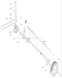 Transmission Assembly Diagram and Parts List for 250000001-250999999 - 2005 Toro Lawn Mower