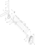 Transmission Assembly Diagram and Parts List for 260000001-260999999 - 2006 Toro Lawn Mower