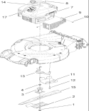 Engine and Blade Assembly Diagram and Parts List for 270000001-270999999 - 2007 Toro