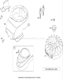 Blower Housing Assembly Diagram and Parts List for 270000001-270999999 - 2007 Toro Lawn Mower