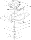 Engine and Blade Assembly Diagram and Parts List for 270000001-270999999 - 2007 Toro Lawn Mower