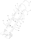 Handle Assembly Diagram and Parts List for 270000001-270999999 - 2007 Toro Lawn Mower