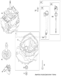 Crankcase Assembly Diagram and Parts List for 280011042-280999999 - 2008 Toro Lawn Mower