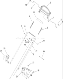 Handle Assembly Diagram and Parts List for 290000001-290999999 - 2009 Toro Lawn Mower