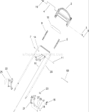 Handle Assembly Diagram and Parts List for 280000001-280999999 - 2008 Toro Lawn Mower