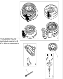 Recoil Starter Assembly Diagram and Parts List for 270000001-270999999 - 2007 Toro Lawn Mower