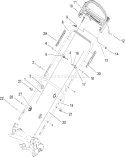 Handle Assembly Diagram and Parts List for 280000001-280999999 - 2008 Toro Lawn Mower