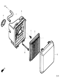 Part Location Diagram of 17228-ZM0-000 Honda Air Cleaner Gasket