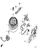 Flywheel Assembly Diagram and Parts List for 290000001-290999999 - 2009 Toro Lawn Mower