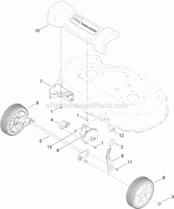 Part Location Diagram of 120-7043 Toro Arm-spring