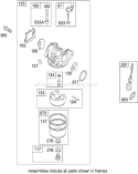 Carburetor Assembly Diagram and Parts List for 290000001-290999999 - 2009 Toro Lawn Mower