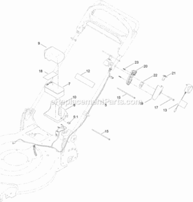 Electical_Assembly Diagram and Parts List for 314000001 - 314200000 Toro Lawn Mower