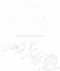 Front_Wheel_And_Height-Of-Cut_Assembly Diagram and Parts List for 314000001 - 314200000 Toro Lawn Mower