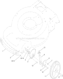Front Axle Assembly Diagram and Parts List for 310000001-310999999 - 2010 Toro Lawn Mower