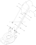 Handle Assembly Diagram and Parts List for 310000001-310001316 - 2010 Toro Lawn Mower
