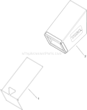 Rear Bag Assembly Diagram and Parts List for 290000001-290999999 - 2009 Toro Lawn Mower