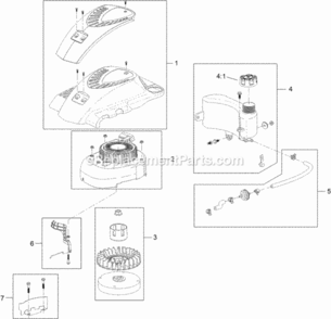 Part Location Diagram of 119-1990 Toro Shroud Asm