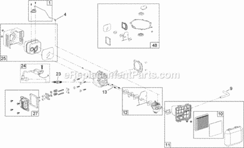 Part Location Diagram of 121-0367 Toro Stud-Intake